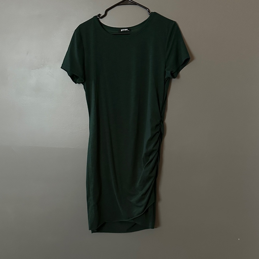 Elegant Dark Green Mini Dress